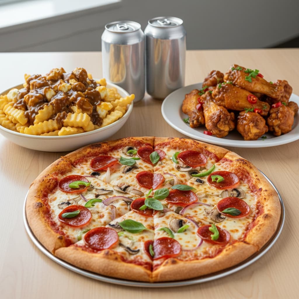 Pizza Combo — Paneer or Chicken